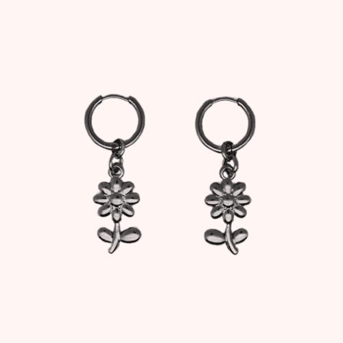 Bouquet oorbellen (zilver)