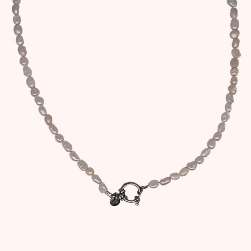 Buoy pearl ketting (zilver)