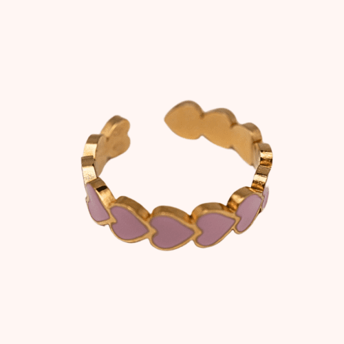 Girly light pink ring