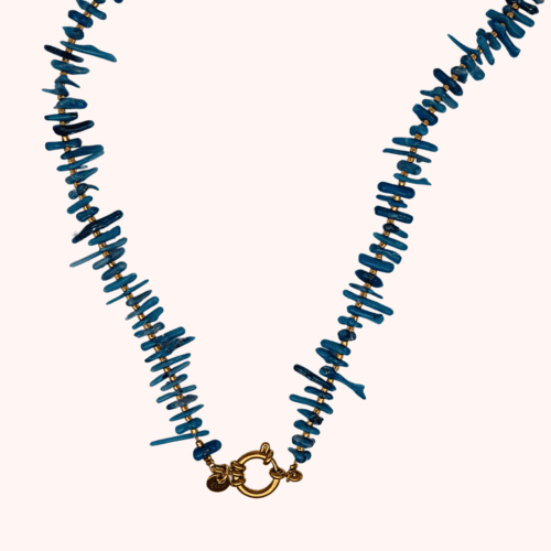 Coral blue ketting
