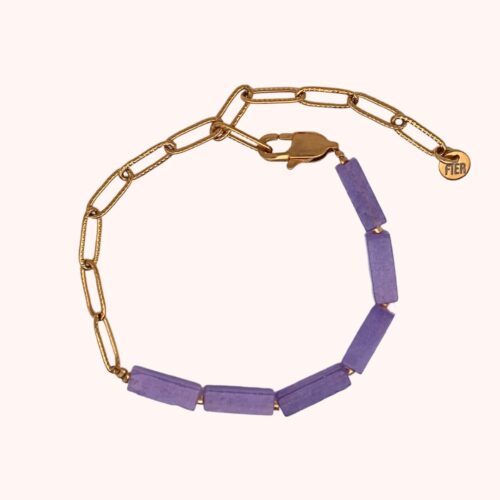 Violet glow armband