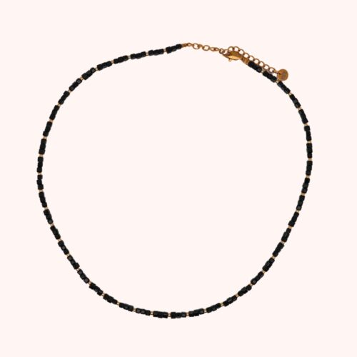 Mini beads blue ketting