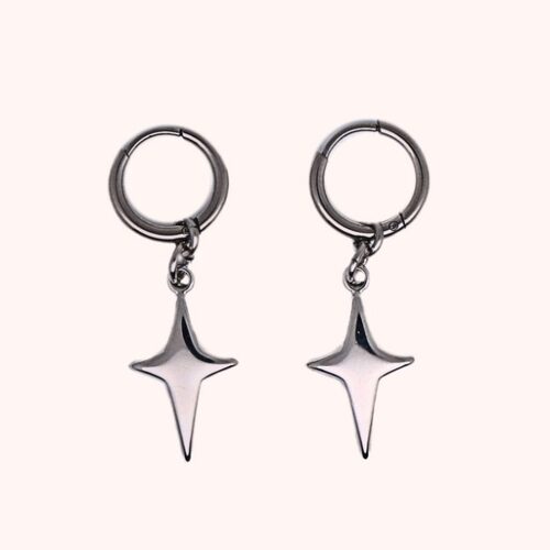 Shimmer oorbellen (zilver)