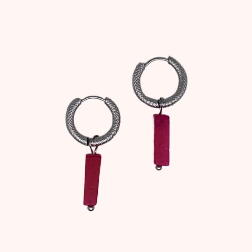 Spring oorbellen (zilver)