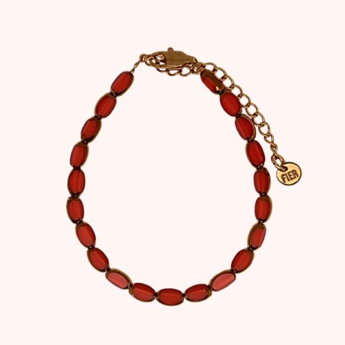 Lustre orange armband