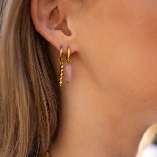 Blush oorbellen