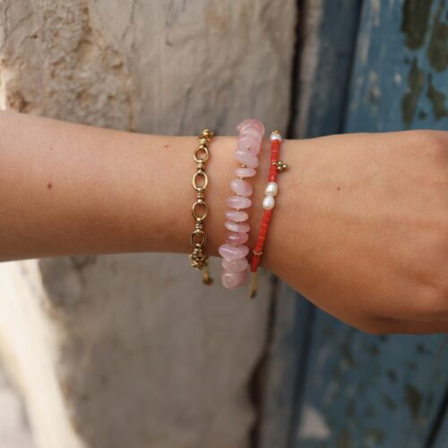 Coastal pink armband