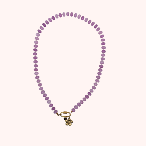 Lilac flower ketting