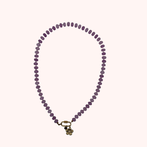 Lilac flower ketting