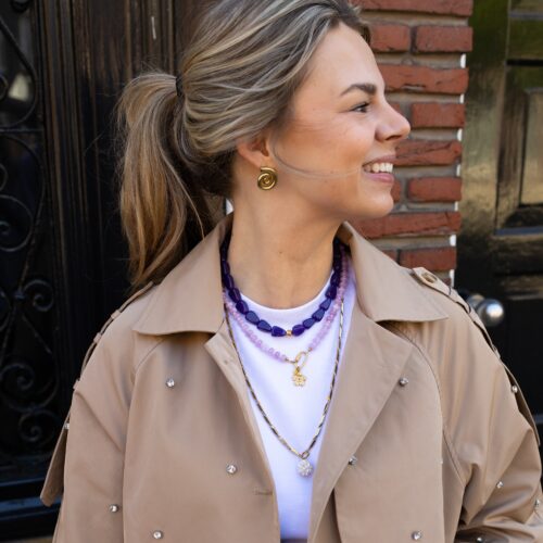 Purple spot ketting